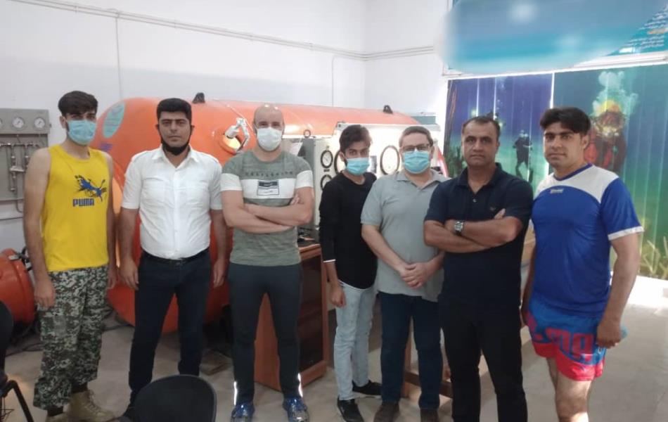 اتاق فشار در عمق 24 متری